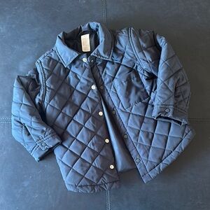 H&M Kids Quilted Puffer Jacket - Dark Blue